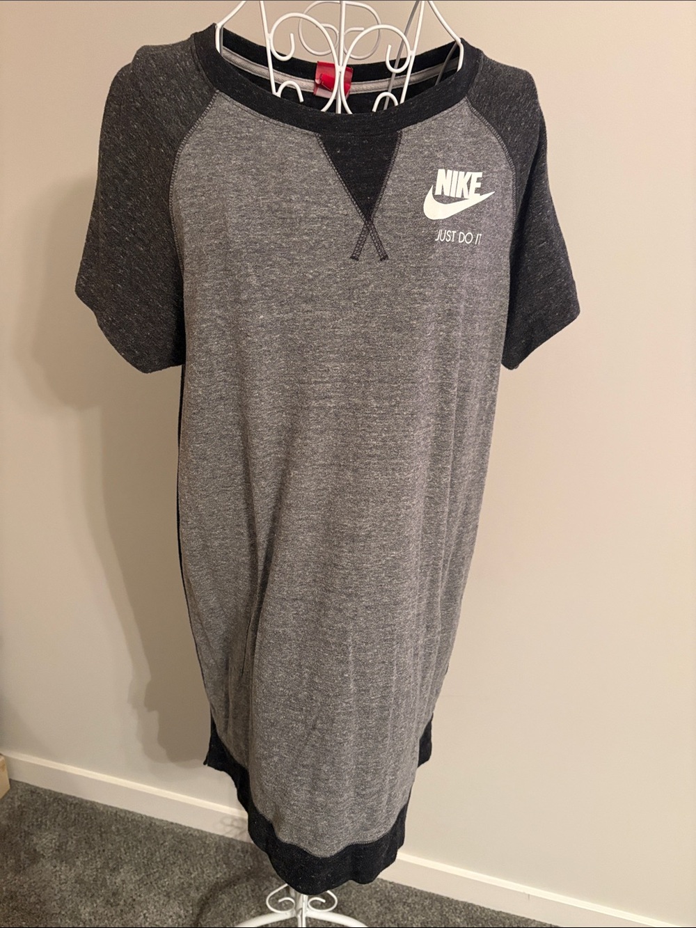 Nike Mini Dress in Heather Gray and Charcoal